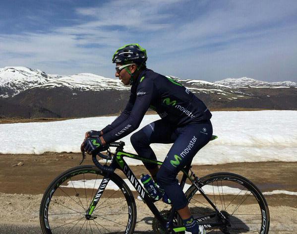Nairo Quintana reconoce los puertos de los Pirineos del Tour de Francia