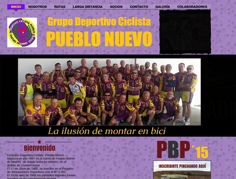 Nueva web del Club Pueblo Nuevo