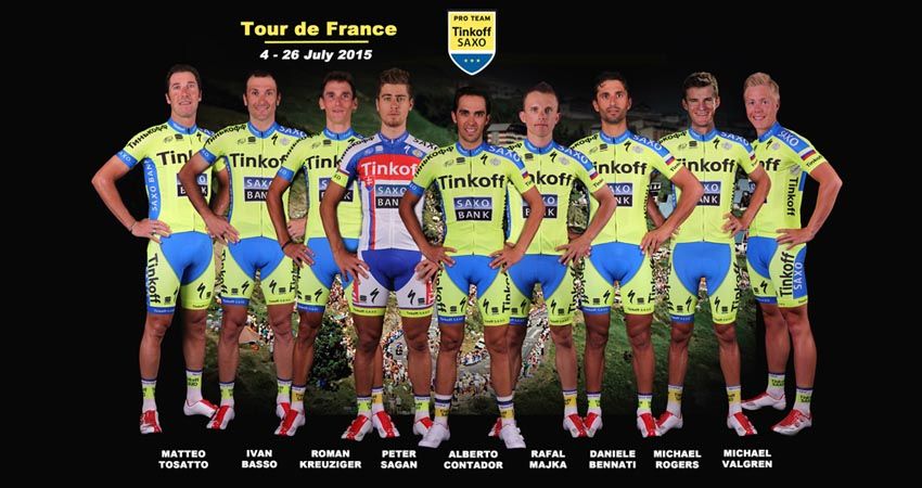 Tinkoff-Saxo anuncia los ocho escuderos de Alberto Contador para el Tour