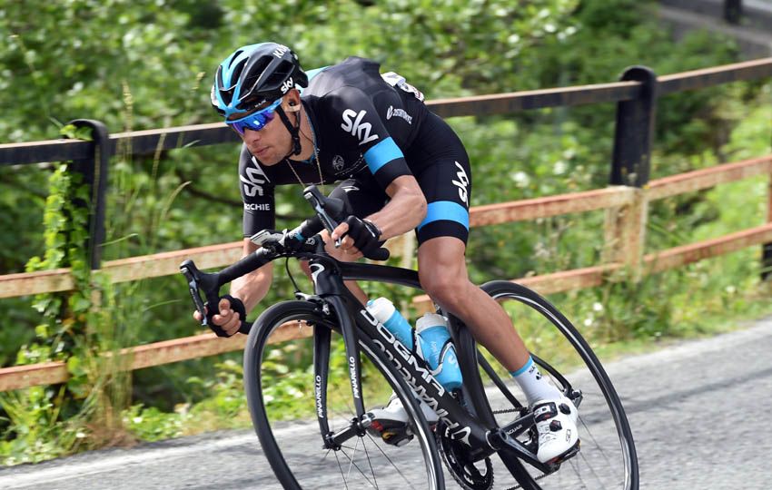 Richie Porte, de camping en el Giro