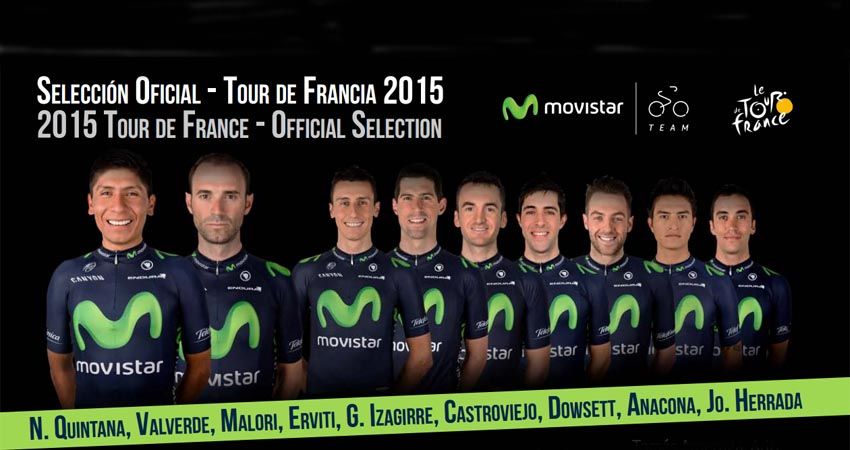 Movistar Team anuncia su nueve para el Tour de Francia