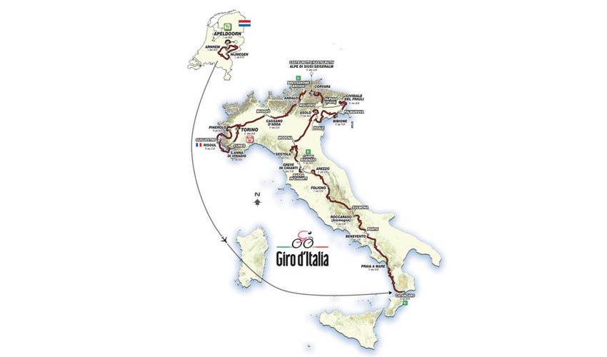 Presentación del recorrido del Giro de Italia 2016
