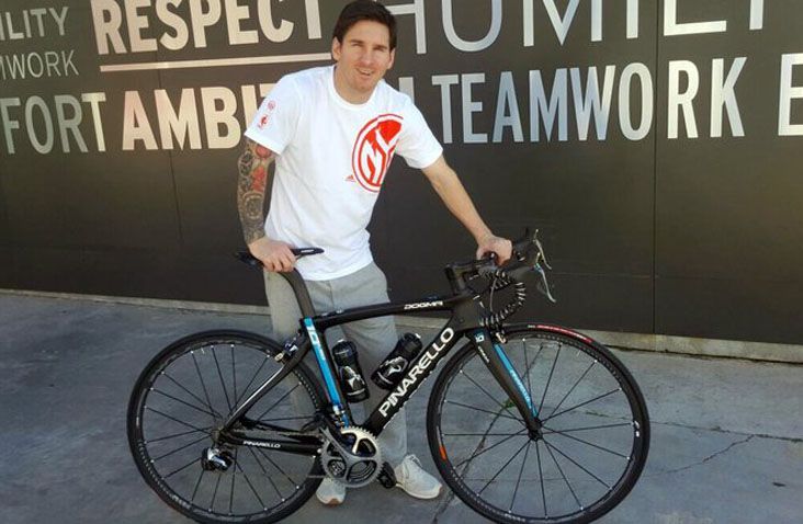 Curiosidad: Messi se une a Pinarello y el Team Sky