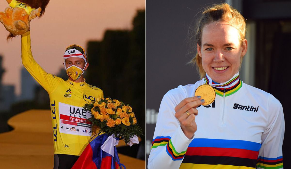 Tadej Pogacar y Anna Van der Breggen, nominados a los Premios Laureus