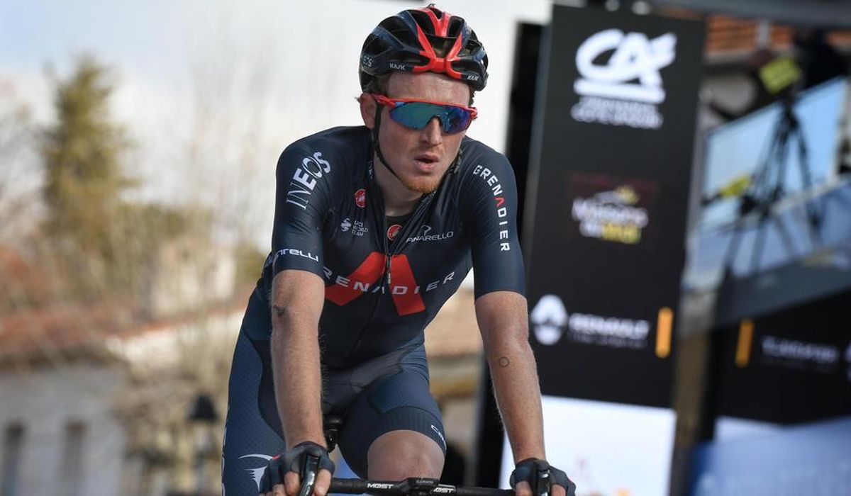 Tao Geoghegan Hart, en una imagen reciente en el Tour de los Alpes Maritimos y de Var.
