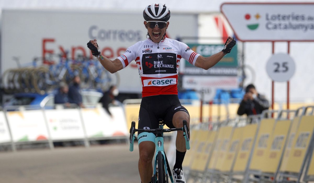 Esteban Chaves, ganador en Port Ainé de la etapa reina de la Volta. Foto: Photo Gomez Sport.