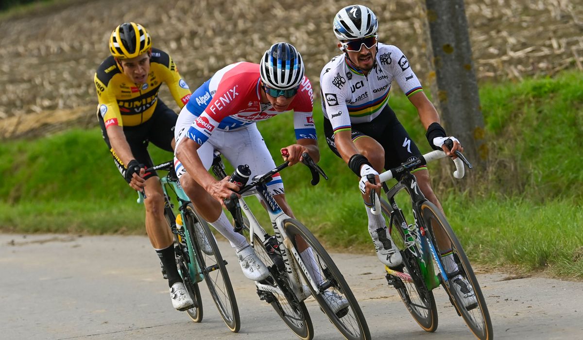 Tour de Flandes: Van der Poel, Van Aert y Alaphilippe vuelven a citarse en la gran clásica flamenca