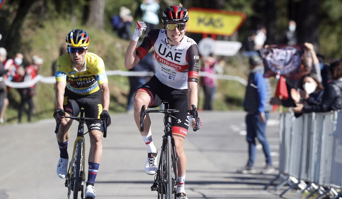 Pogacar se lleva ante un sólido Roglic el duelo esloveno en Llodio