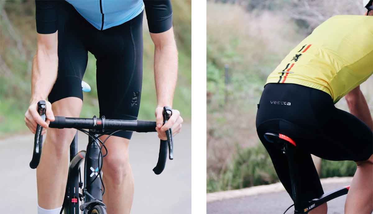 Culotte ciclismo corto con tirantes hombre Vestta Pro Essential