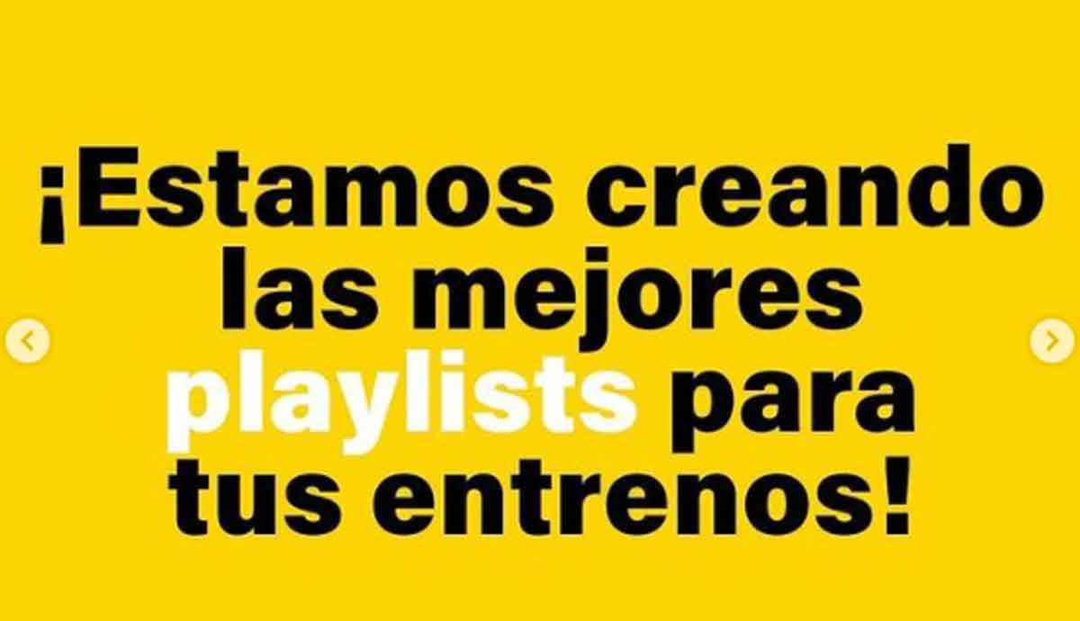 Estamos creando las mejores playlists para nuestros entrenamientos, ¿participas?