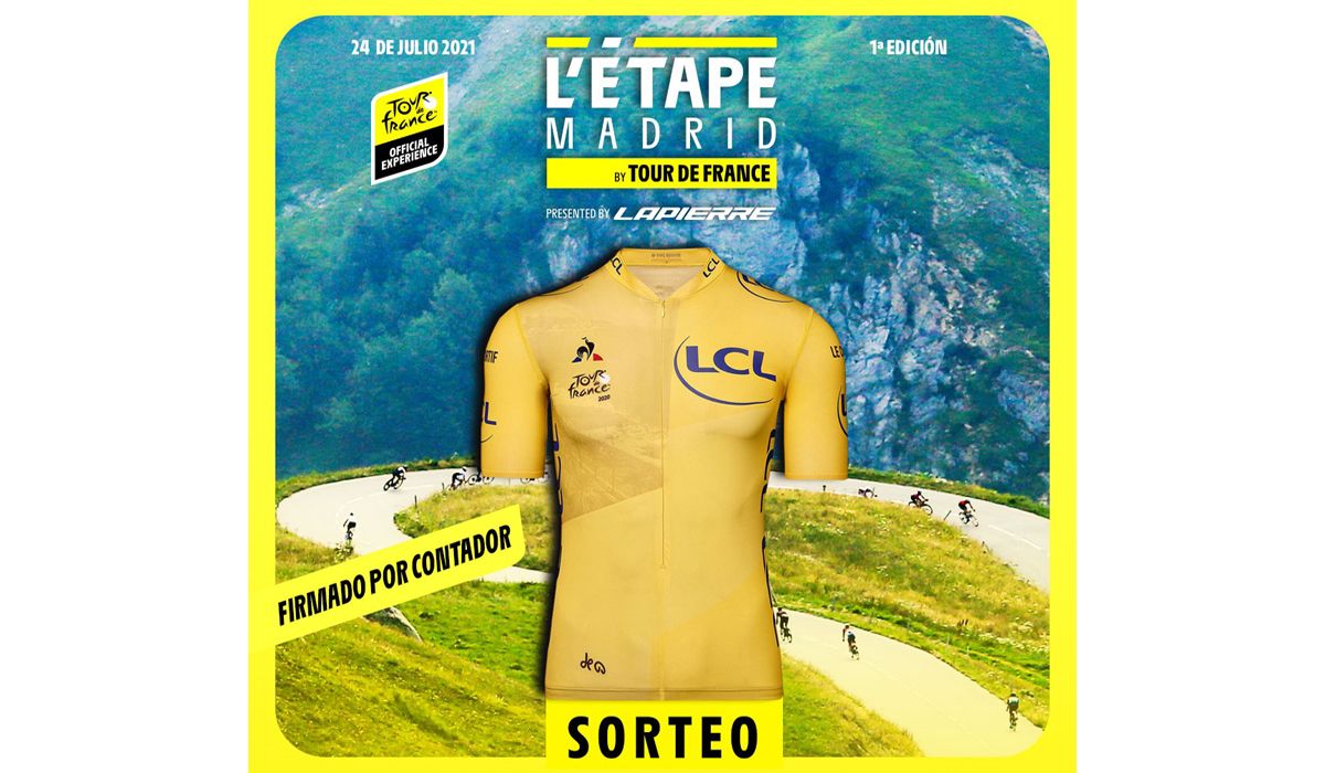 L’Étape Madrid sortea un maillot amarillo del Tour firmado por Alberto Contador