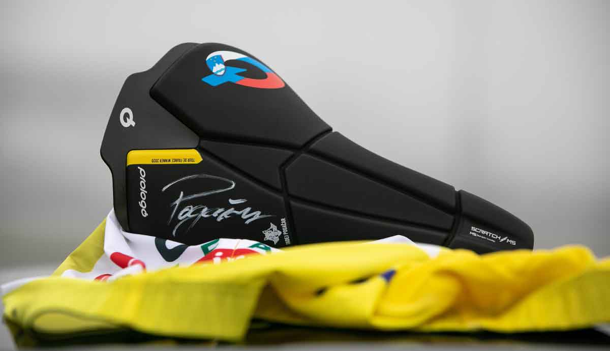 Prologo pone a la venta una edición muy limitada del sillín que utilizará Pogacar en el próximo Tour
