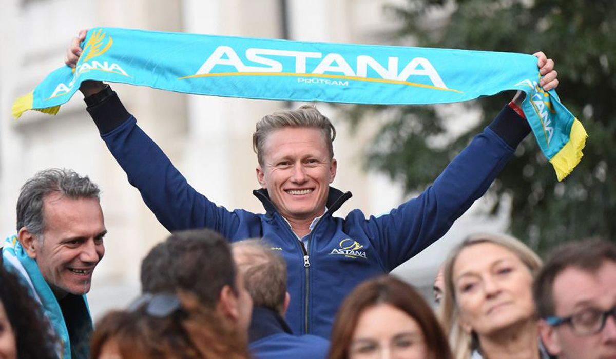 El kazajo Alexander Vinokurov es una imagen de archivo