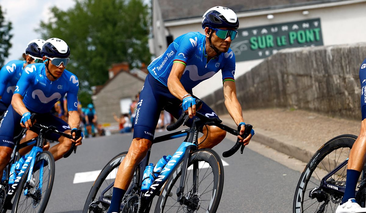 Valverde: "En principio la idea es terminar el Tour, ir a los JJOO y seguir en 2022"