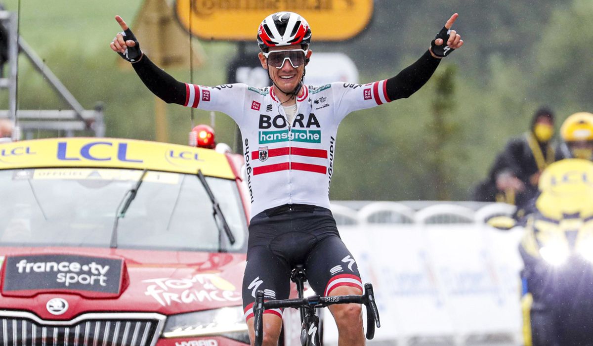 Patrick Konrad logra su mejor victoria en una etapa de tregua entre los favoritos. Foto: Bettini Photo