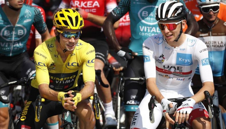 roglic y pogacar tour