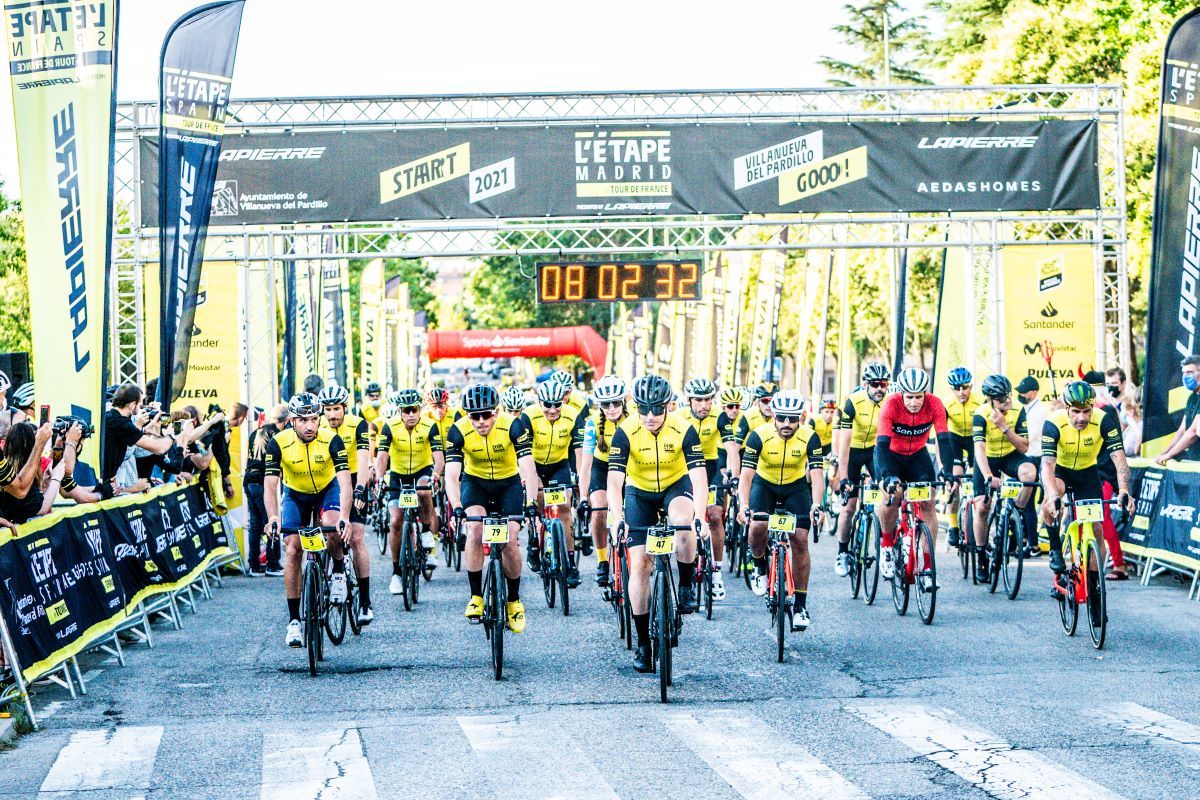 Momento de la salida de L'Etape Spain