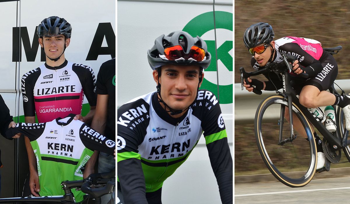 Igor Arrieta, Iván Cobo y Pau Miquel, stagiaires del Equipo Kern Pharma. Fotos: Oskar Matxin / Kern Pharma
