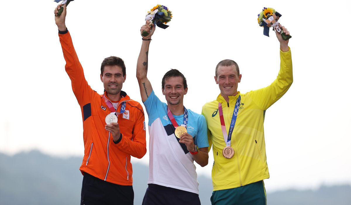 Primoz Roglic arrasa en la contrarreloj y se proclama campeón olímpico. Foto: @UCI_cycling