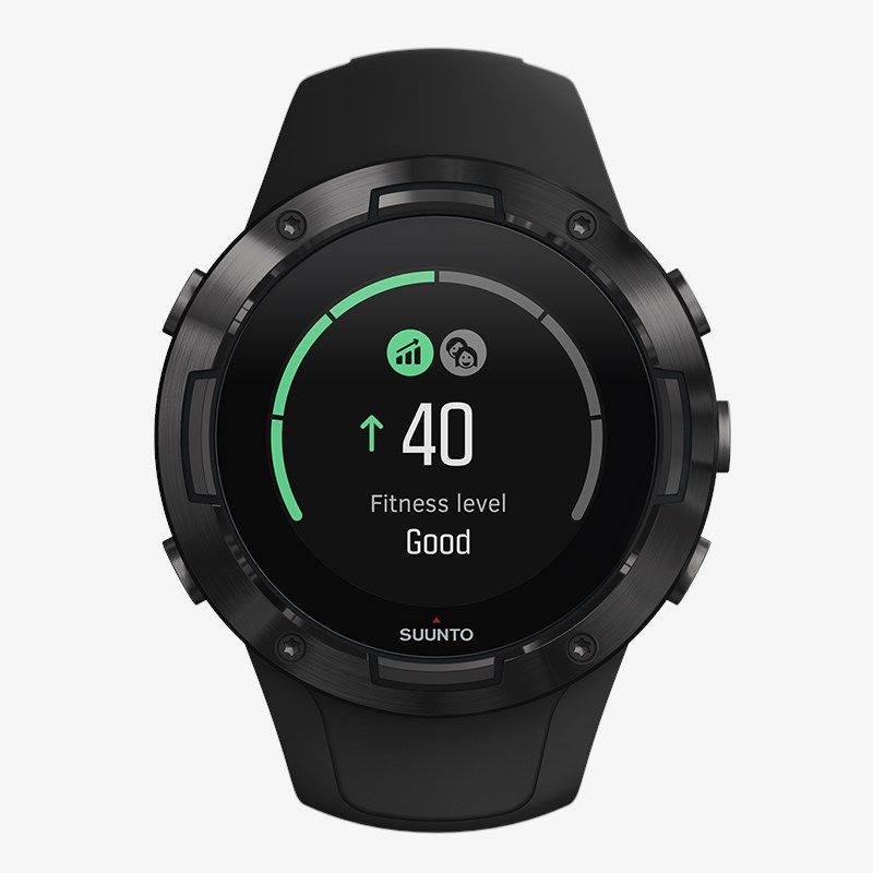 ss050299000 suunto 5 g1 all black front view fitness level improving 01 ss050299000 suunto 5 g1 all black front view fitness level improving 01