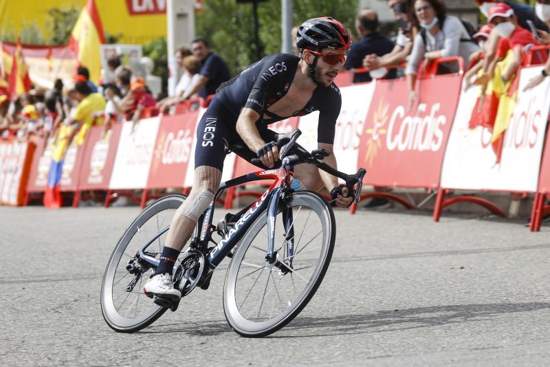 Adam Yates, el único de los 'capos' que se movió. Adam Yates, el único de los 'capos' que se movió.