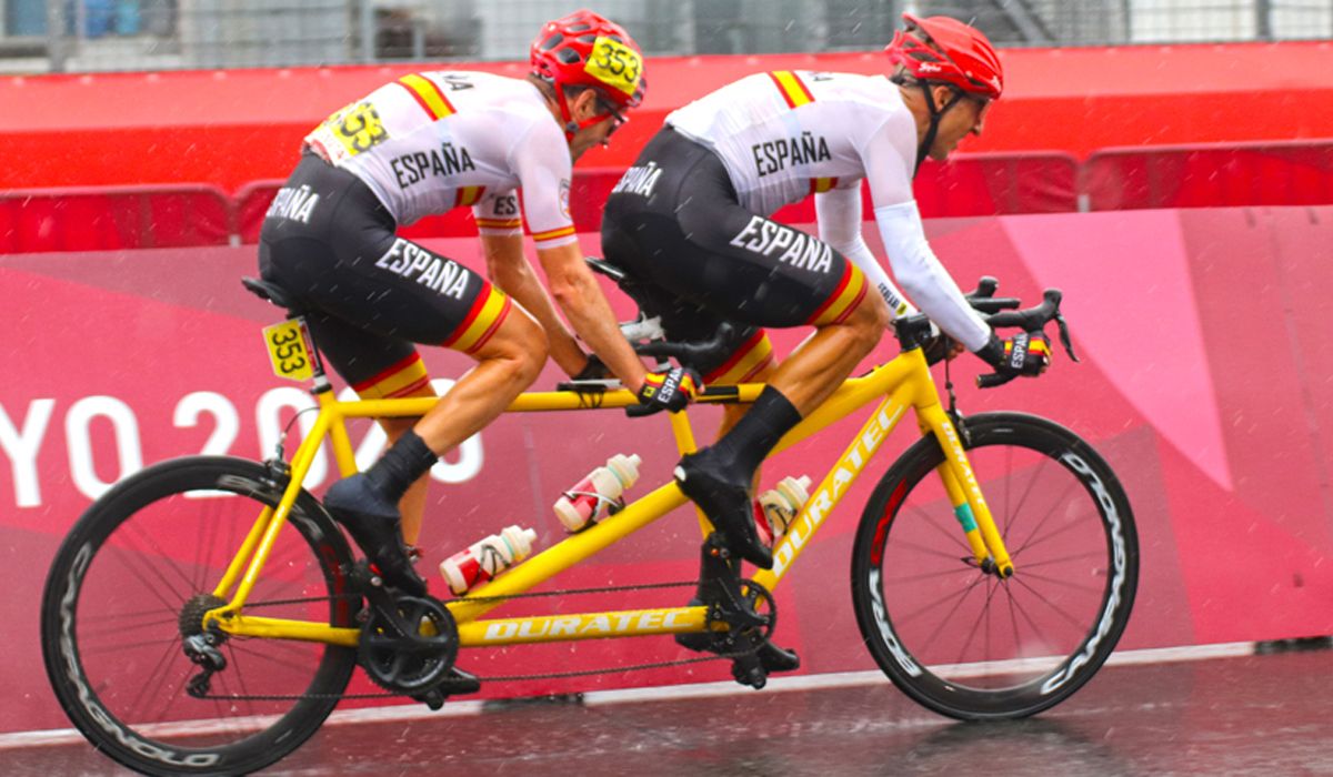Venge-Martín y Bellido-Teruel, cuartos y quintos en la prueba en ruta para tándems de Tokio 2020