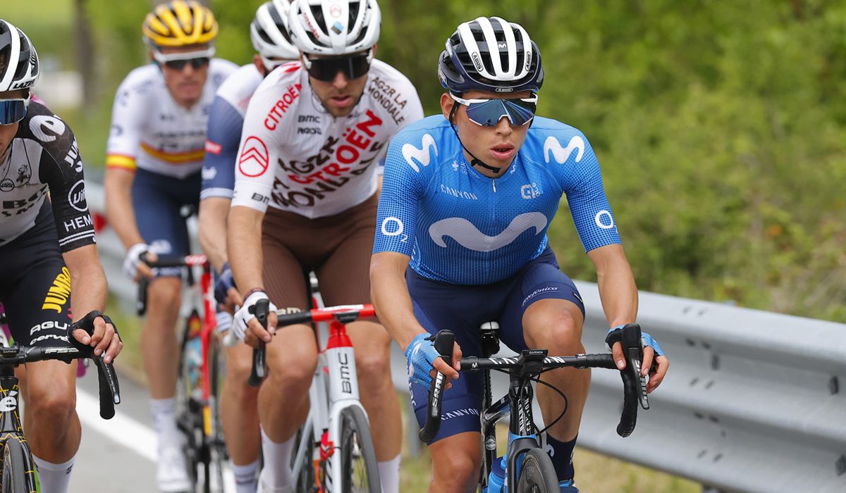 Einer Rubio, en una imagen del pasado Giro de Italia. Foto: Bettini Photo / Movistar Team