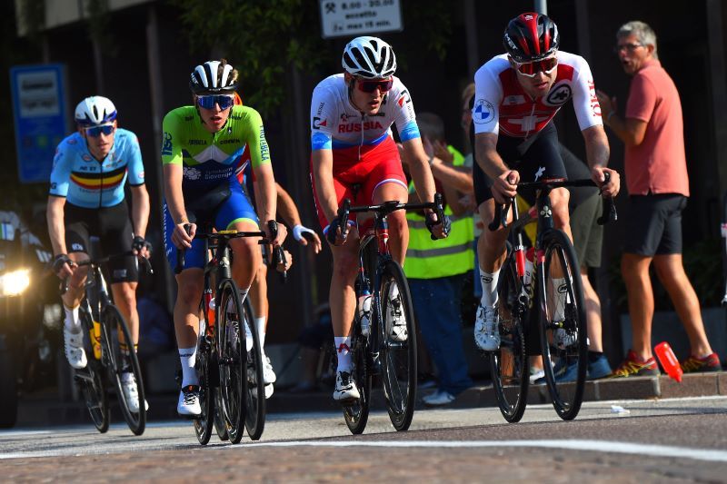 Hirschi, Sivakov y Pogacar. Hirschi, Sivakov y Pogacar.