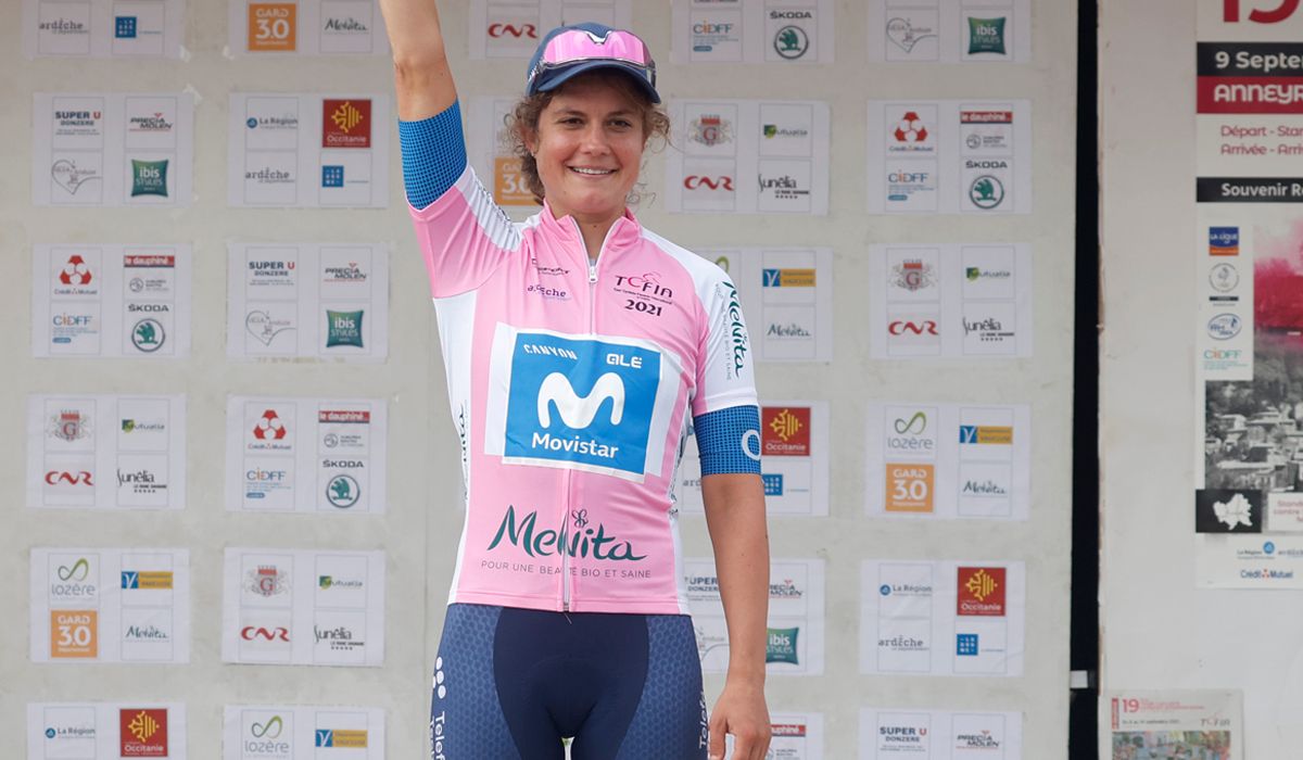 Leah Thomas (Movistar Team), ganadora del Tour de l’Ardèche.