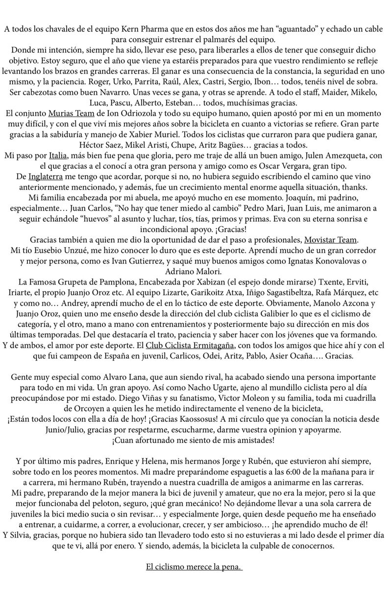 carta enrique sanz