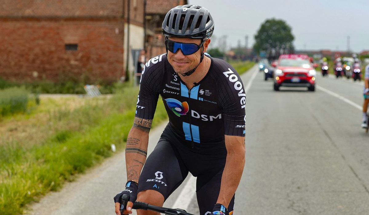 Nicolas Roche en una imagen del pasado Giro de Italia. 