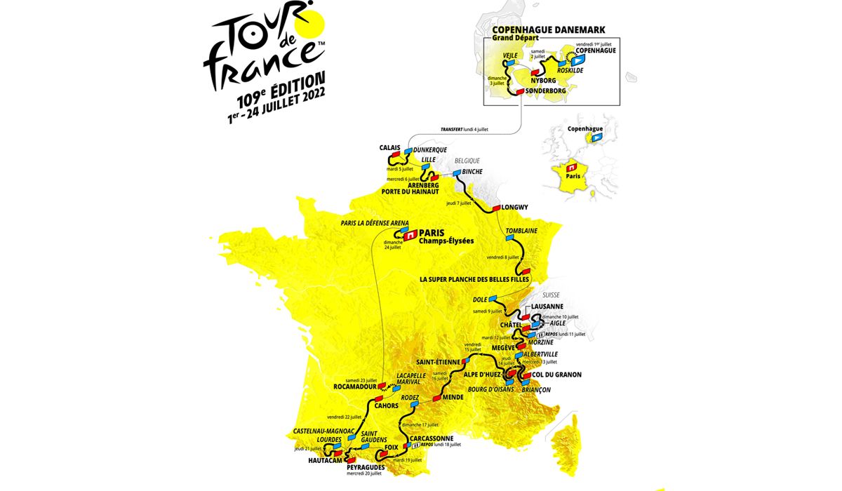El Tour 2022 presenta su recorrido, con adoquines, Alpe d'Huez y los clásicos pirenaicos