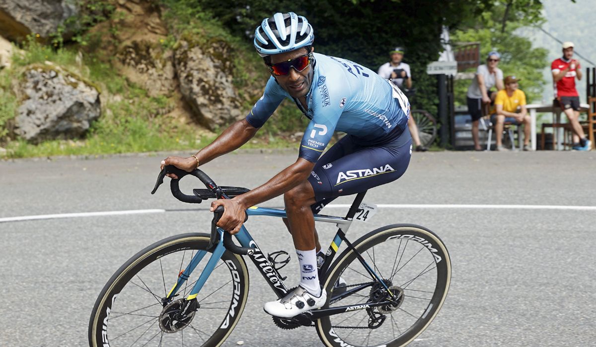 Merhawi Kudus en una imagen de la Ruta de Occitania 2021 Merhawi Kudus en una imagen de la Ruta de Occitania 2021