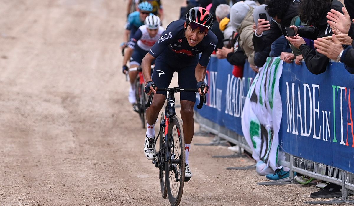 Egan Bernal en una imagen del pasado Giro de Italia