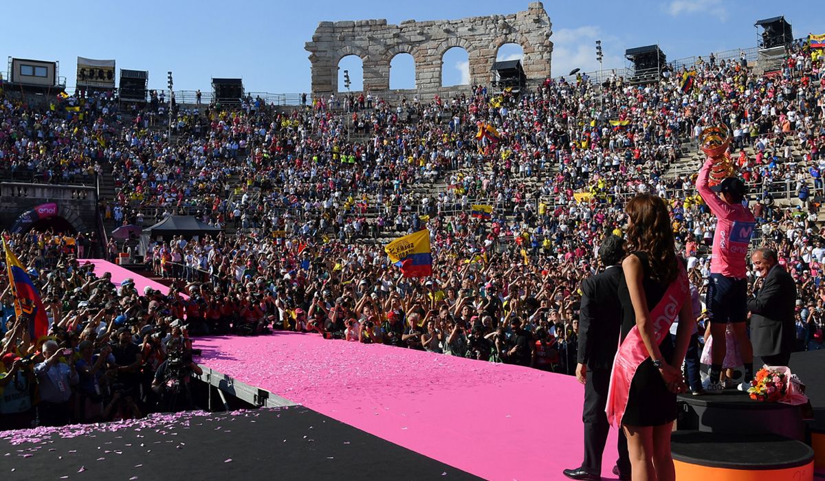 El anfiteatro romano de Verona acogerá el final del Giro 2022, tal como lo hizo en 2019