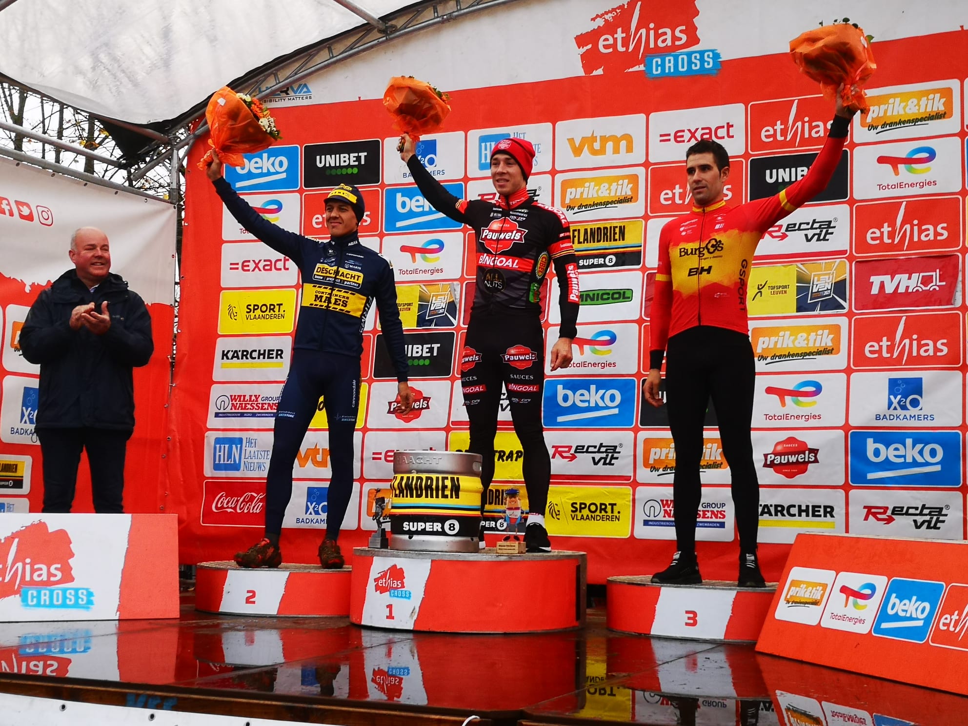 Podio histórico de Felipe Orts en Bélgica