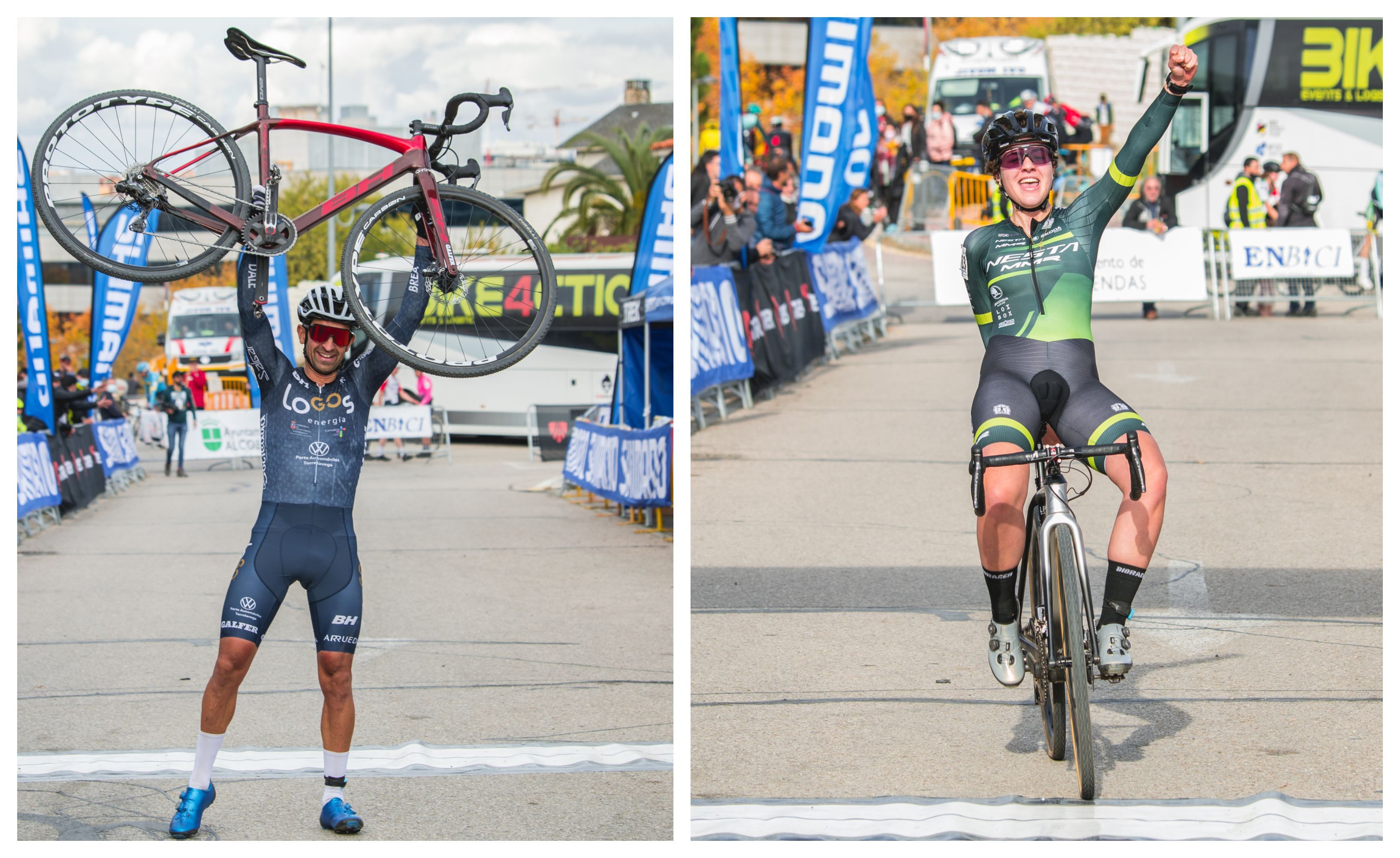 Ismael Esteban y Lydia Pinto se llevan la victoria en el IX Ciclocross de Alcobendas