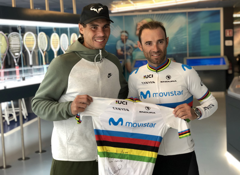 Nadal-Valverde: el encuentro de dos leyendas del deporte