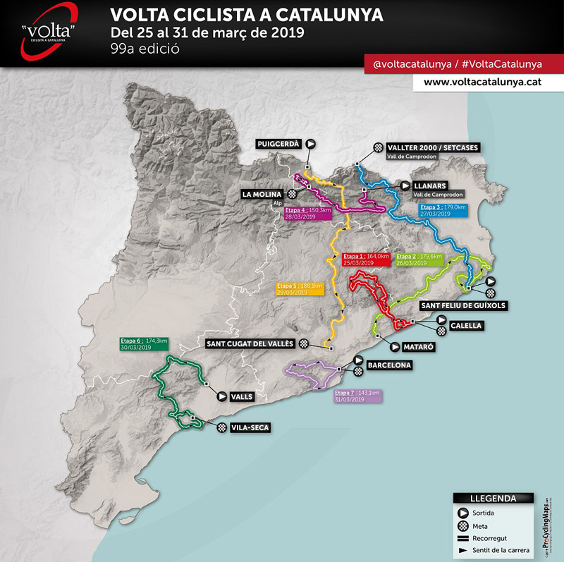 Presentada la 99ª edición de la Volta Ciclista a Catalunya