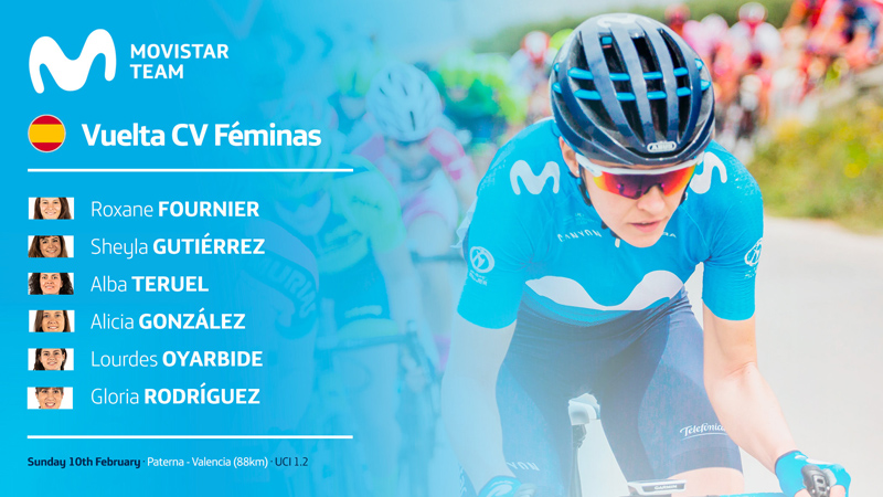 El Movistar Team femenino 2019 debuta el domingo en Valencia
