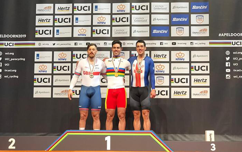3 medallas y un récord del mundo para España en el estreno del Mundial de Pista de Ciclismo Adaptado