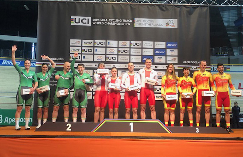 3 medallas y un récord del mundo para España en el estreno del Mundial de Pista de Ciclismo Adaptado