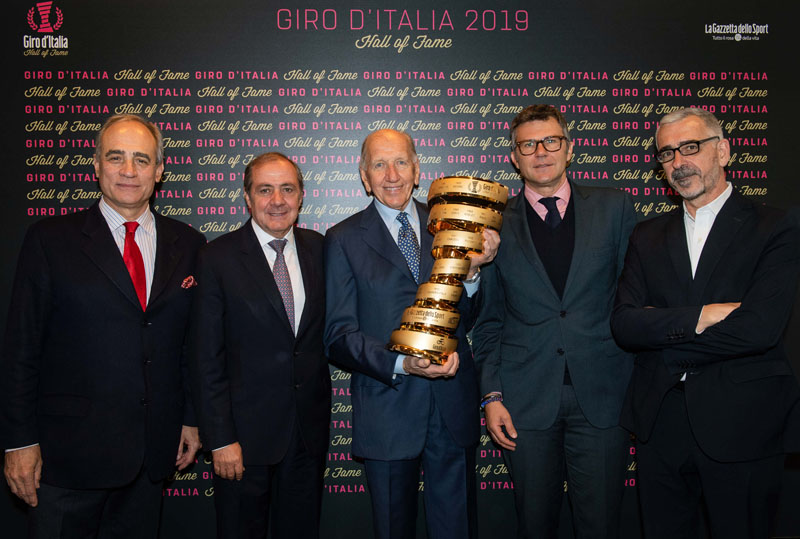 Vittorio Adorni ingresa en el Salón de la Fama del Giro