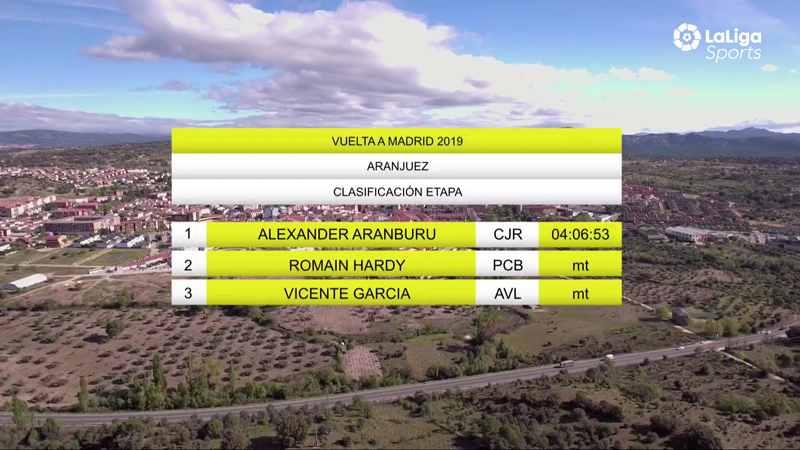 Aranburu se lleva la 2ª etapa de la Vuelta a Madrid y lidera la general