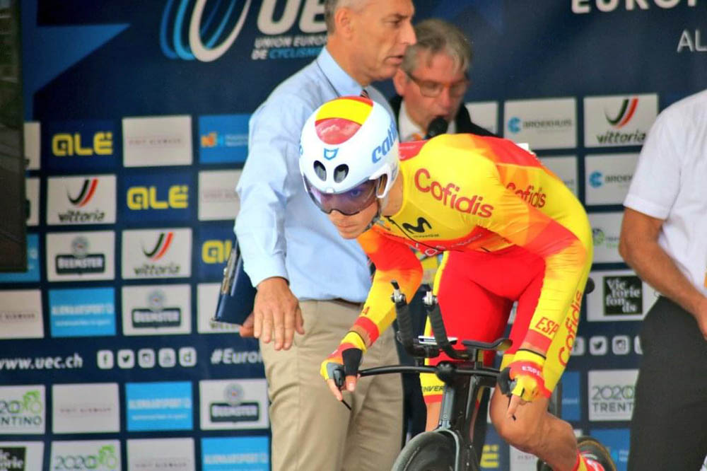 Carlos Rodríguez, 18° en la contrarreloj junior del Campeonato de Europa