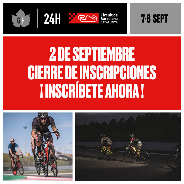 Gran Fondo 24h cierra inscripciones el 2 de septiembre