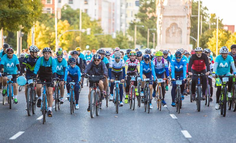 Pedro Delgado y Pablo Lastras darán la salida a la fiesta de la Bici Movistar