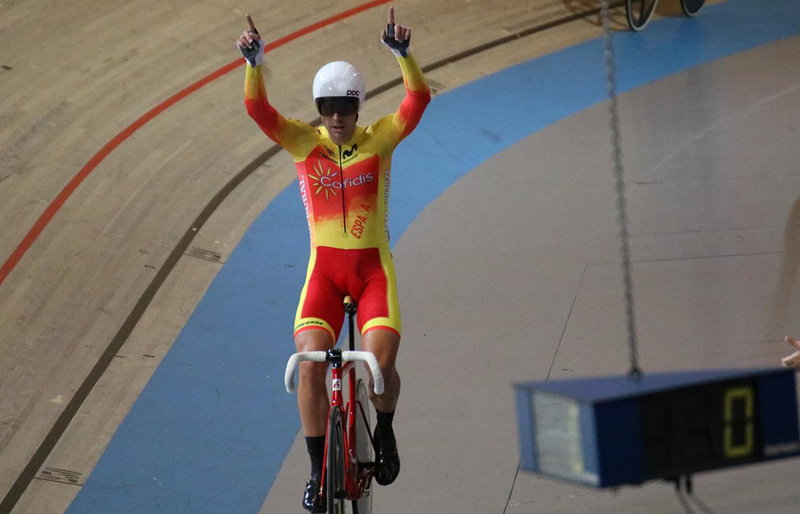 Sebastián Mora, oro europeo en scratch