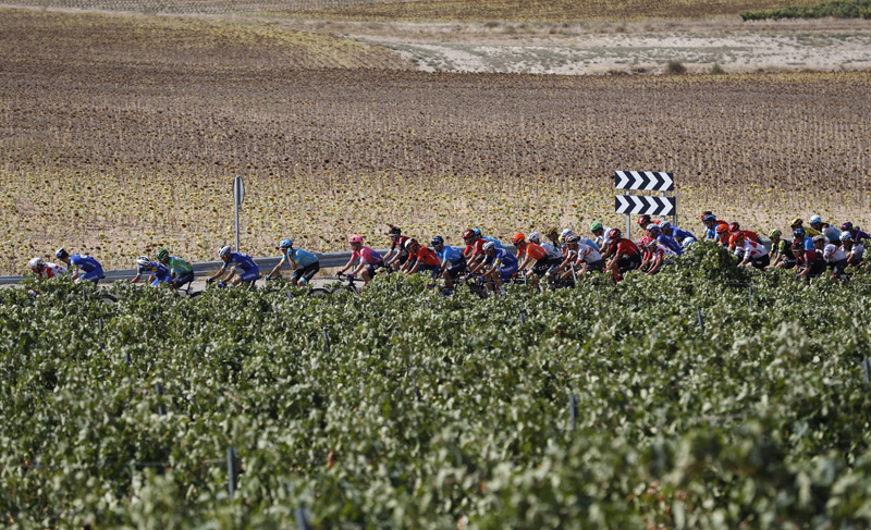 Ejea de los Caballeros llegada de la 7ª etapa de la Vuelta 2020