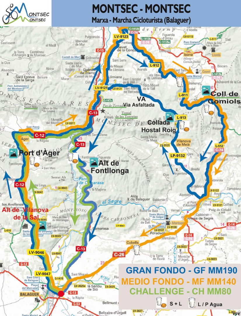 Se abren las inscripciones de la marcha cicloturista Montsec-Montsec 2020